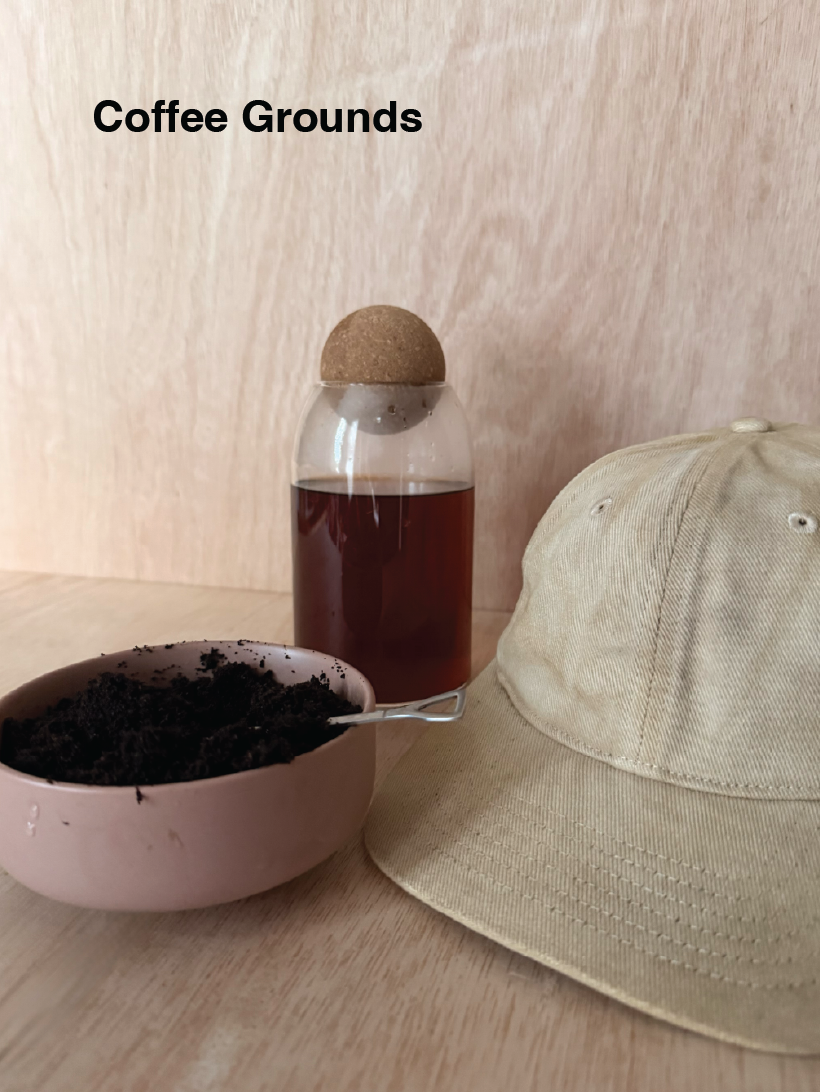 Natural Dye Pencil Cap in Coffee