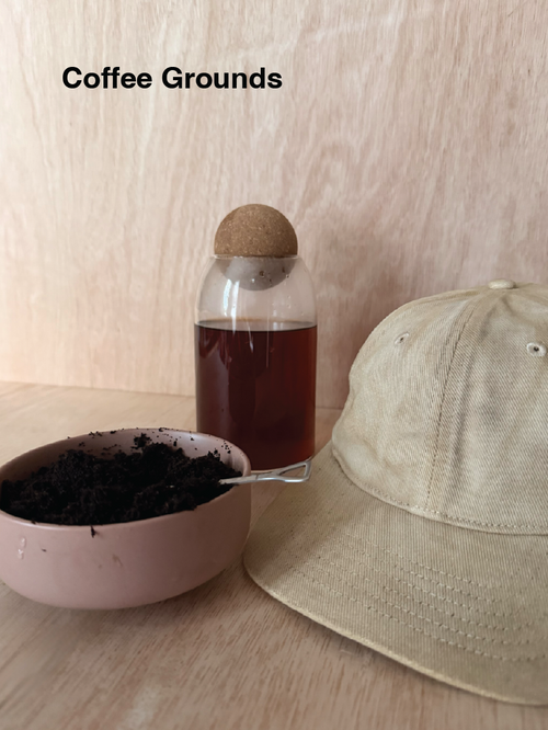 Natural Dye Pencil Cap in Coffee