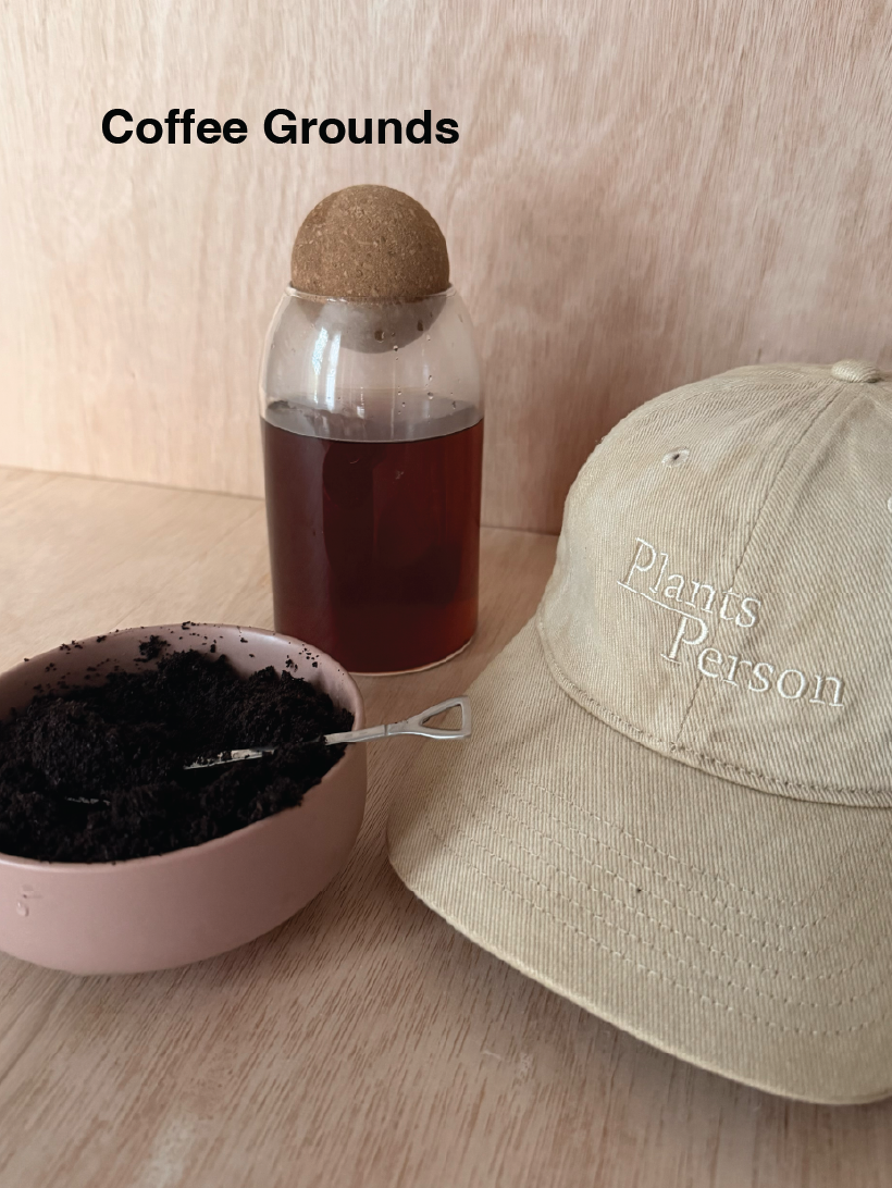 Natural Dye Plantsperson Cap in Coffee