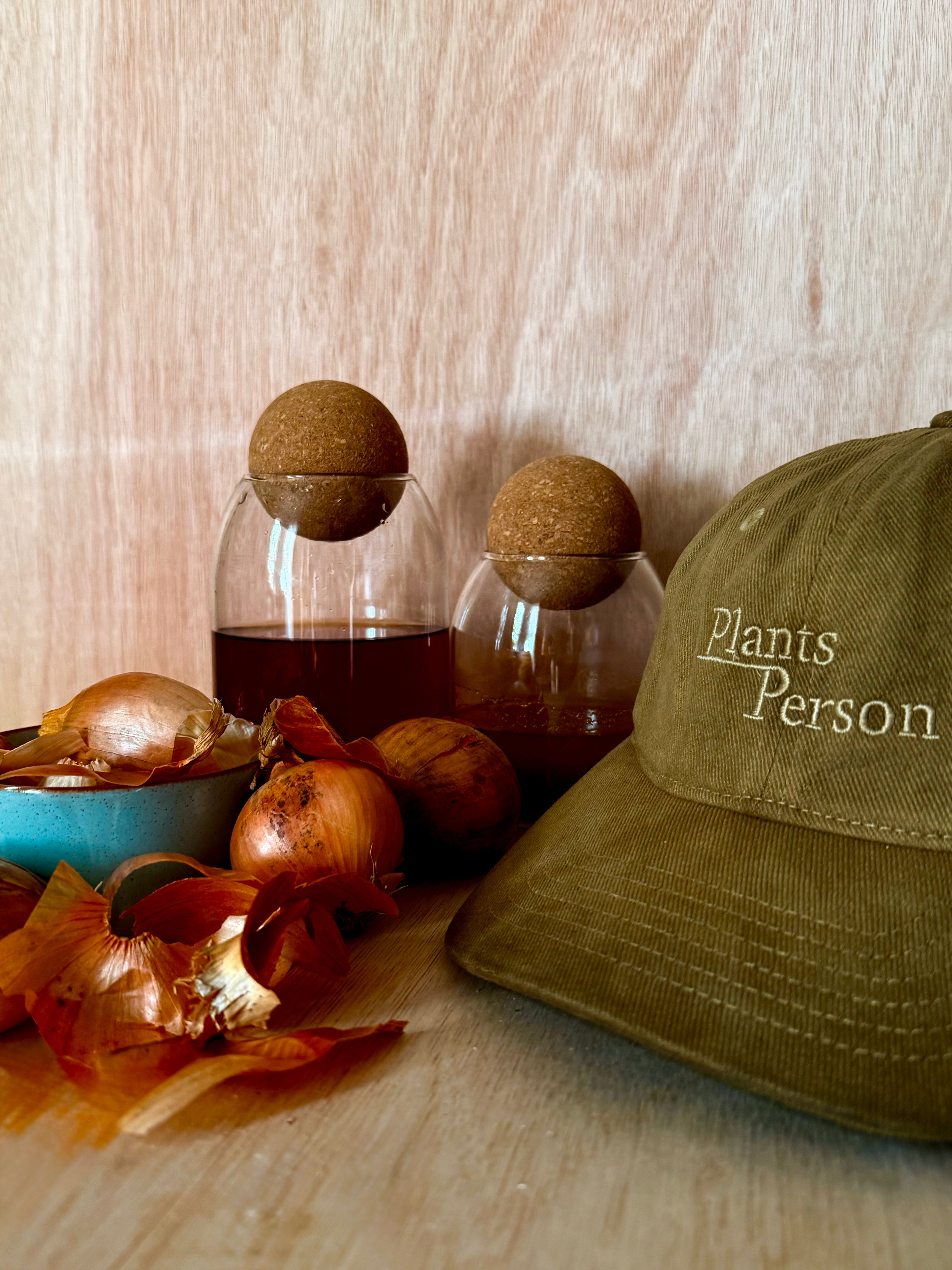Natural Dye Plantsperson Cap in Onion + Iron